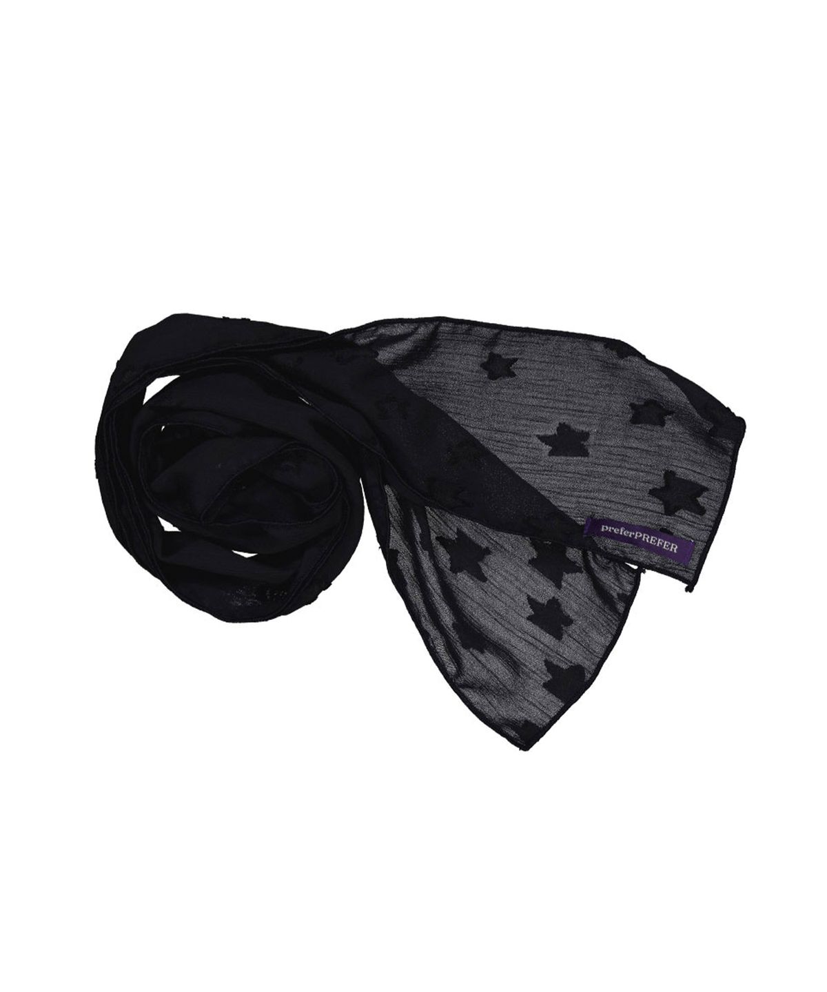 프리퍼프리퍼(PREFERPREFER) Star Summer Scarf (Black)