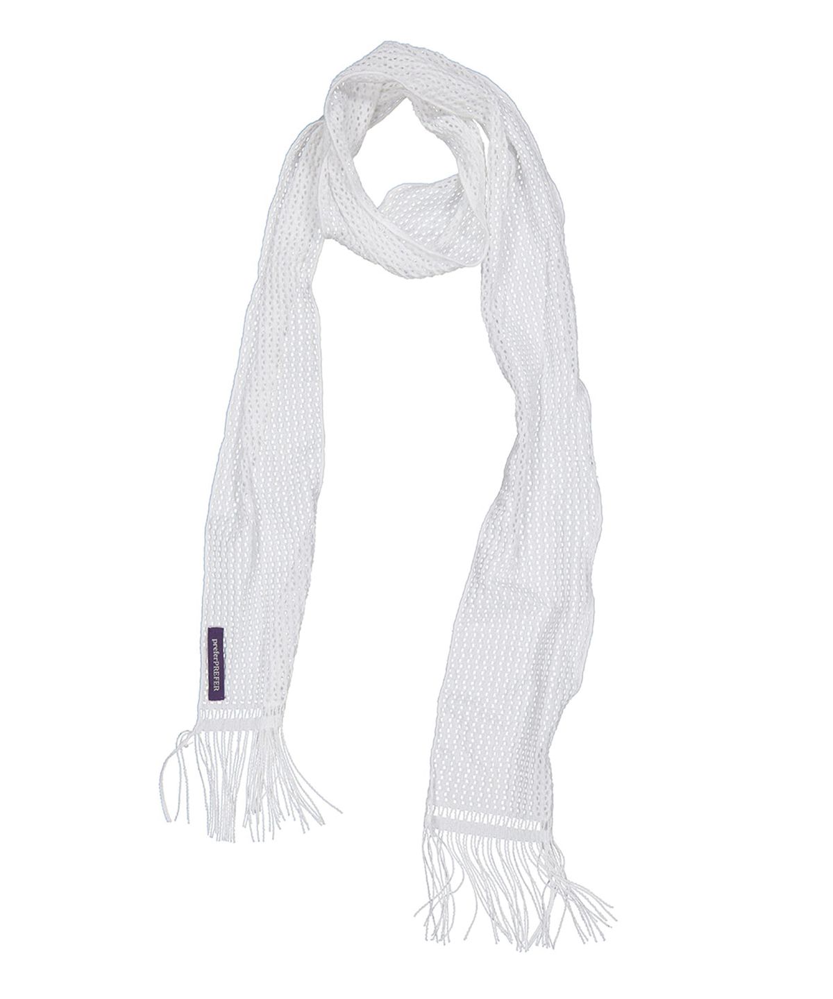 프리퍼프리퍼(PREFERPREFER) Fringe Summer Scarf (White)