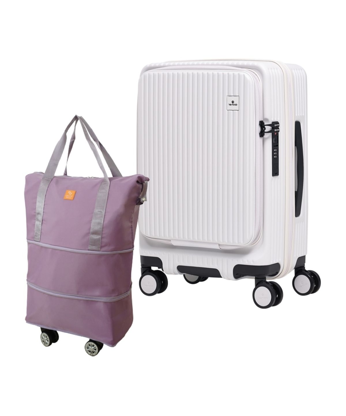 큐랑(QRANG) 데일리 트래블 세트 리옹 55cm(20인치) + 큐익스팬드 캐리어 바퀴 확장 가방
