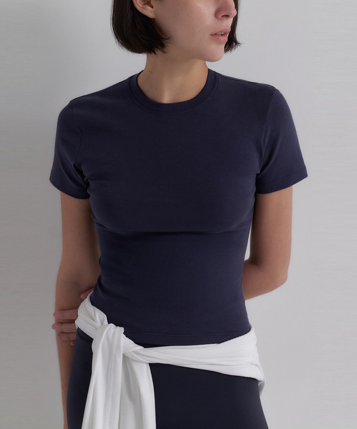 오베르(AUBER) Organic Short Sleeve - Navy