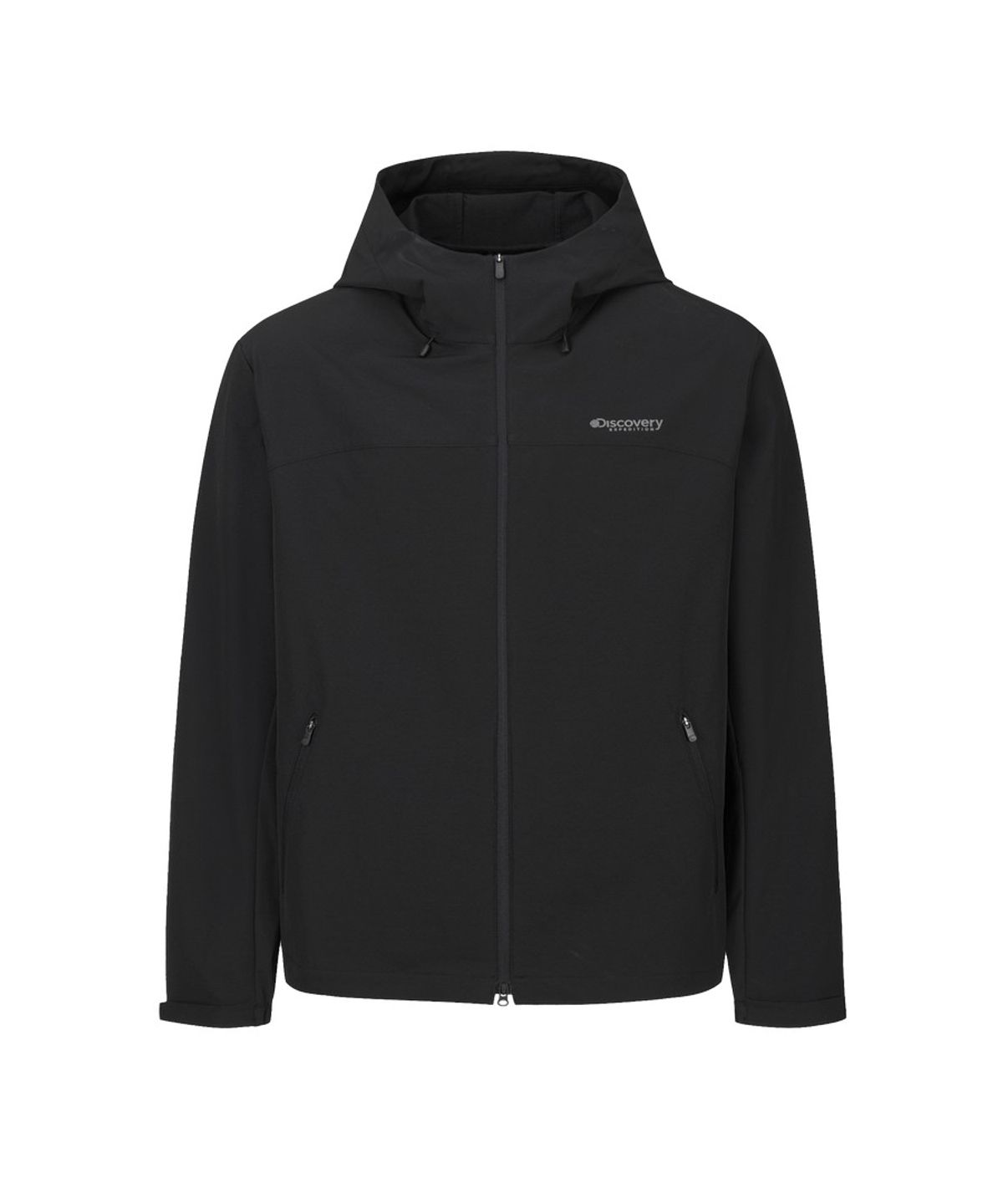 디스커버리 익스페디션(DISCOVERY EXPEDITION) 남성 스트레치 우븐 후드 자켓 (SET-UP) (BLACK)