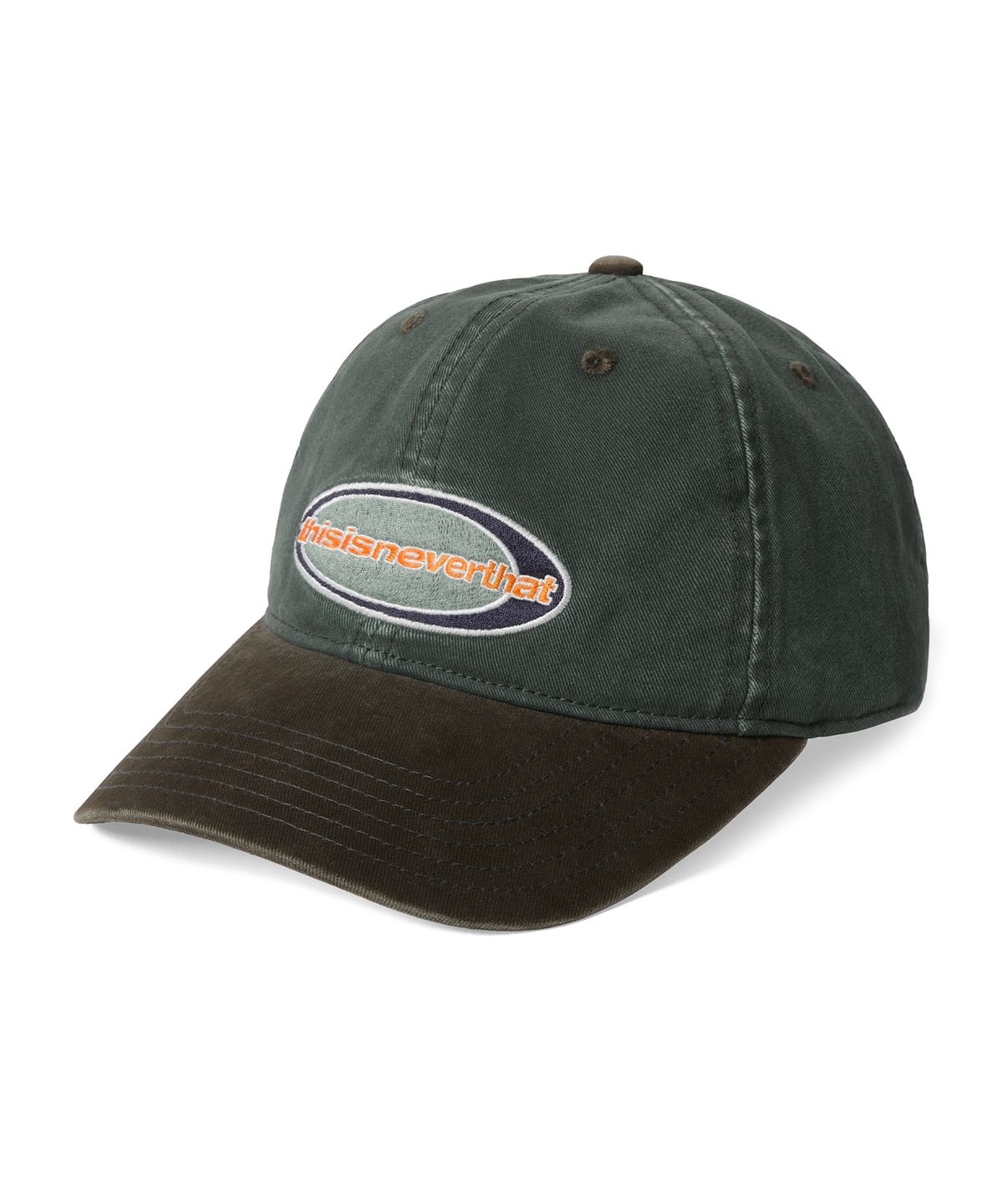 디스이즈네버댓(THISISNEVERTHAT) Circle SP-Logo Cap Moss/Black