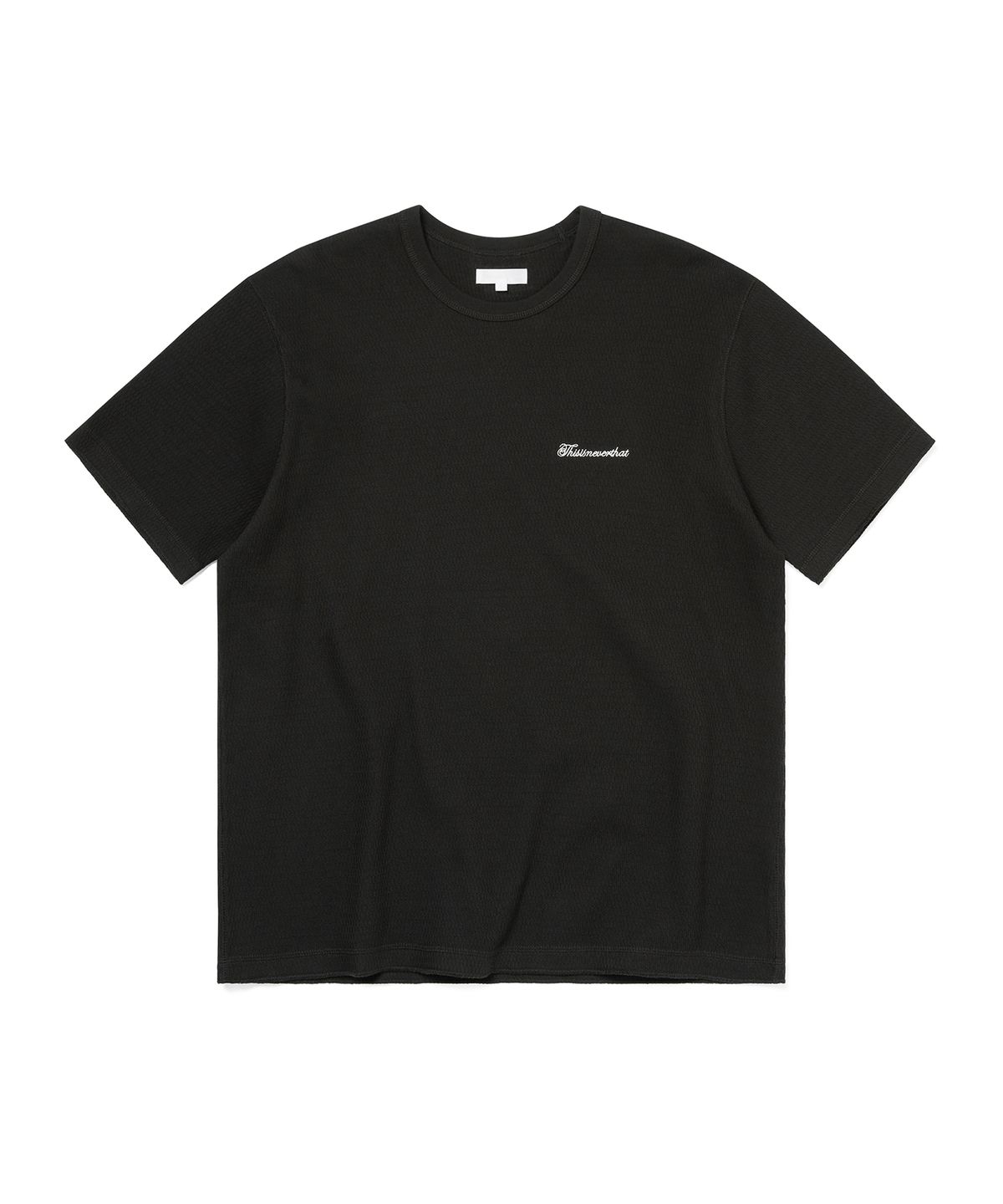 디스이즈네버댓(THISISNEVERTHAT) Waffle Tee Off Black