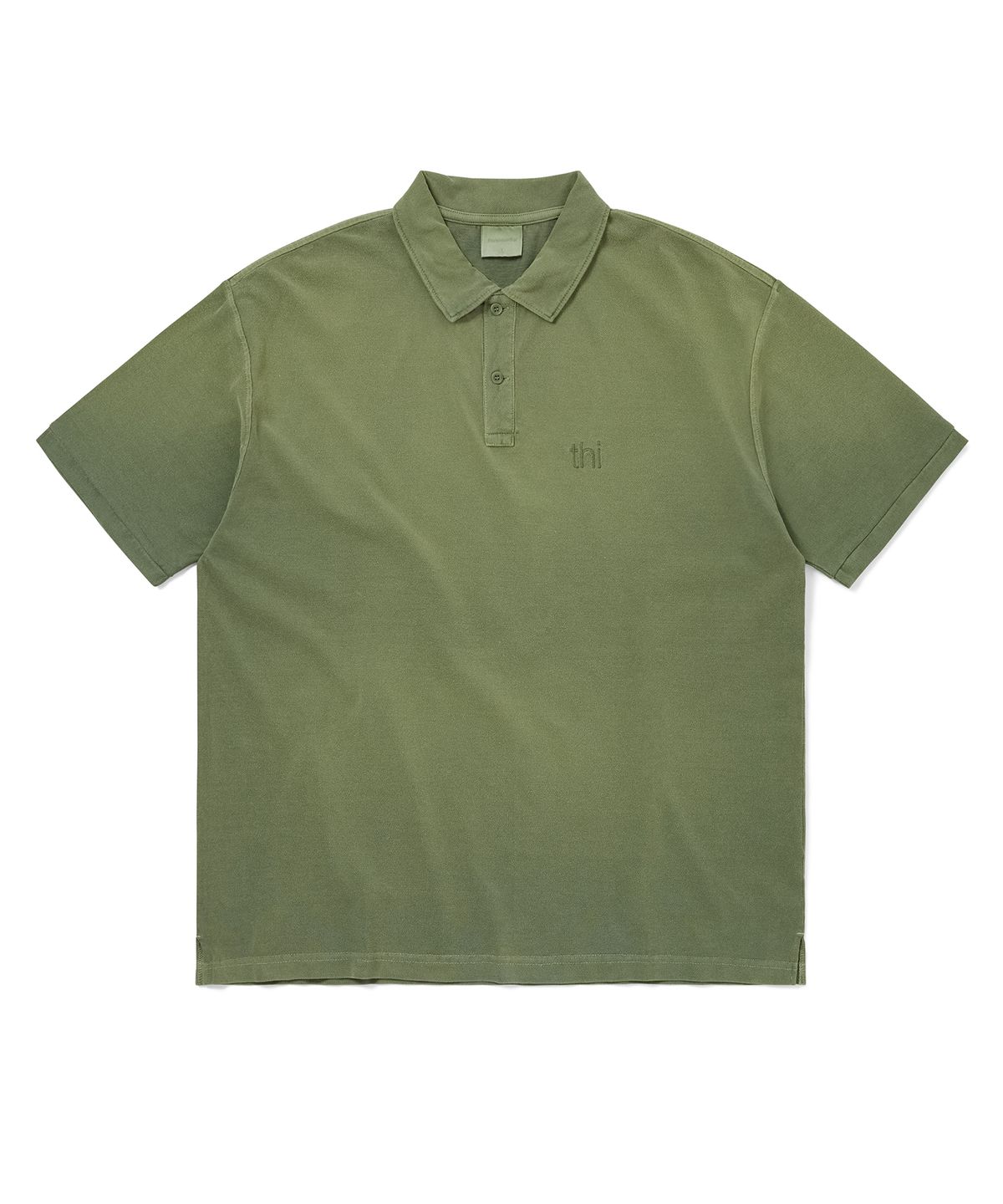 디스이즈네버댓(THISISNEVERTHAT) Washed Polo Shirt Olive