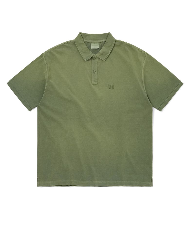 Washed Polo Shirt Olive
