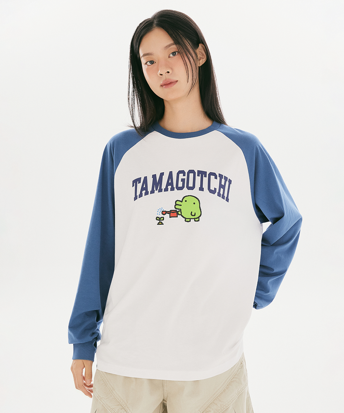 스파오(SPAO) [다마고치] 긴팔티(Blue)_SPLAG49U01