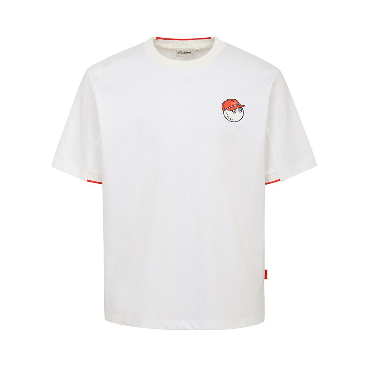 말본 골프(MALBON GOLF) 버킷 쿠바 유니 라운드 티셔츠 OFF WHITE