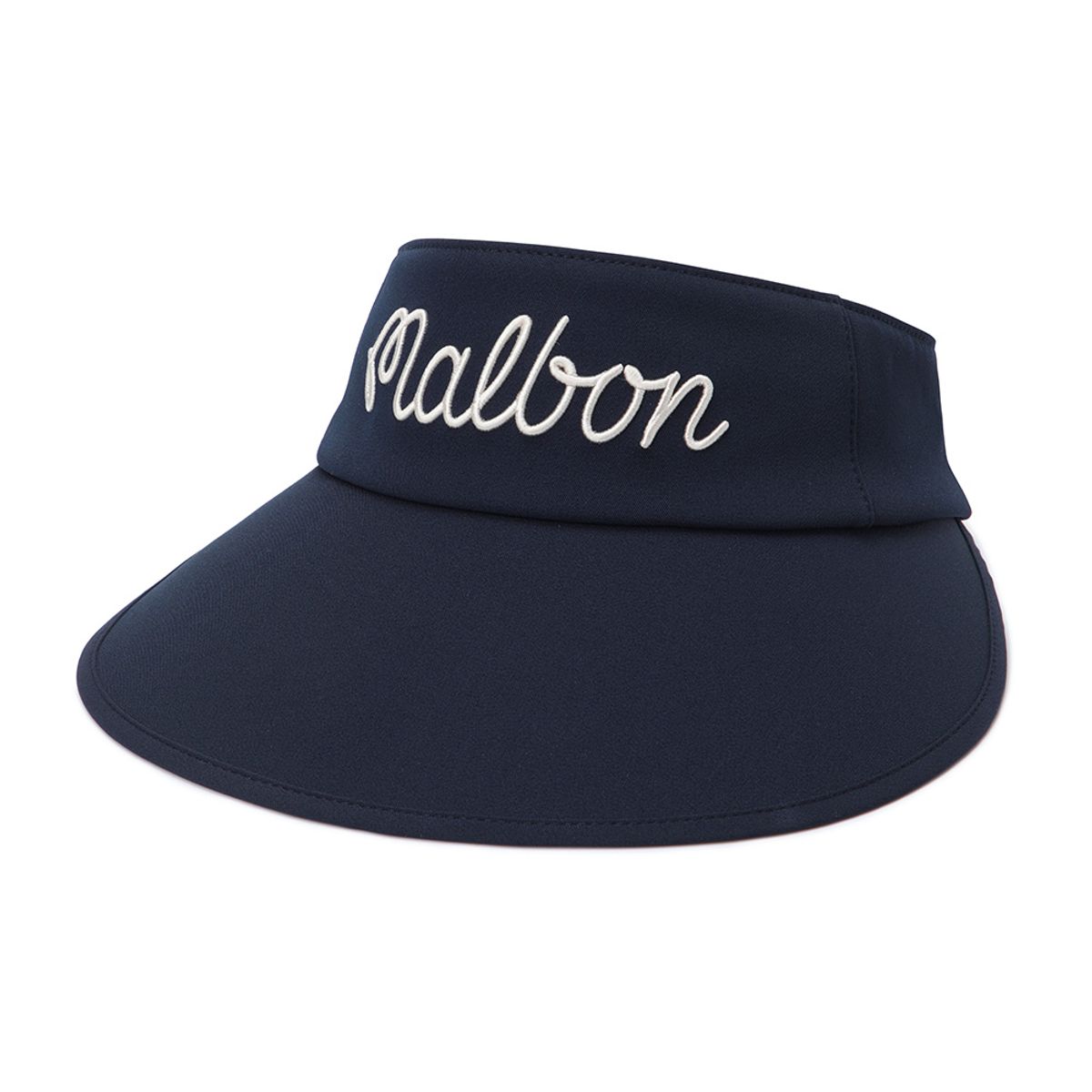 말본 골프(MALBON GOLF) 말본 로고 와이드챙 바이저 NAVY (WOMAN)