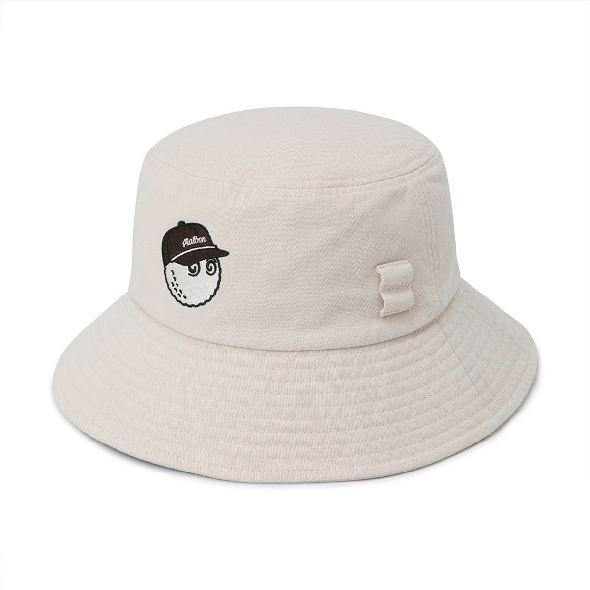 말본 골프(MALBON GOLF) 뉴 베이직 로고 버킷햇 BEIGE