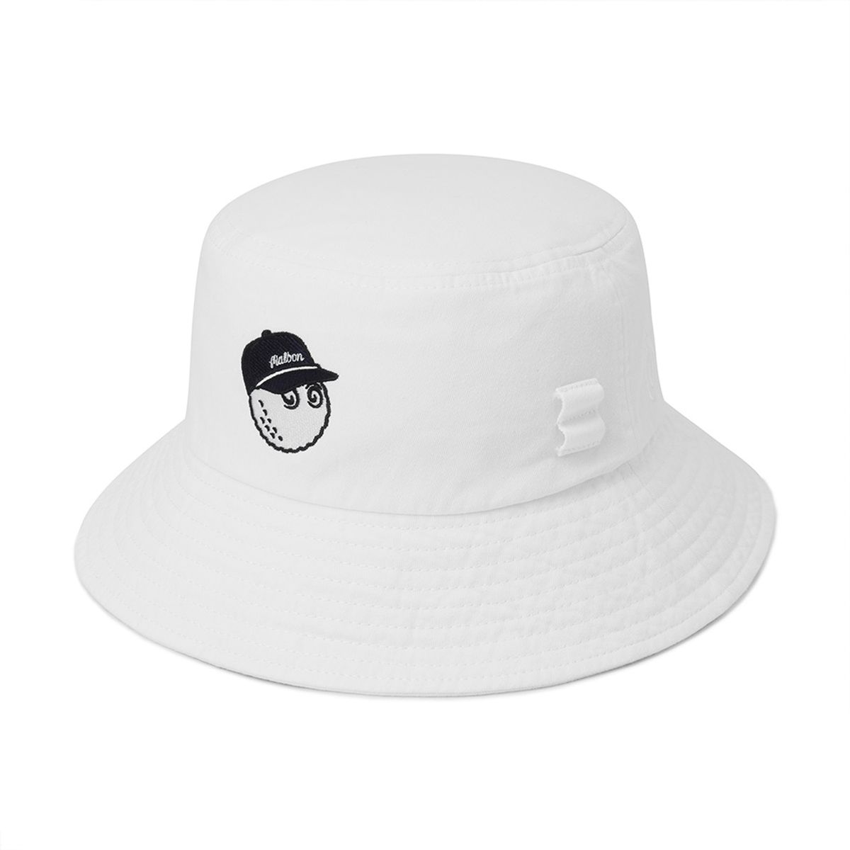 말본 골프(MALBON GOLF) 뉴 베이직 로고 버킷햇 IVORY