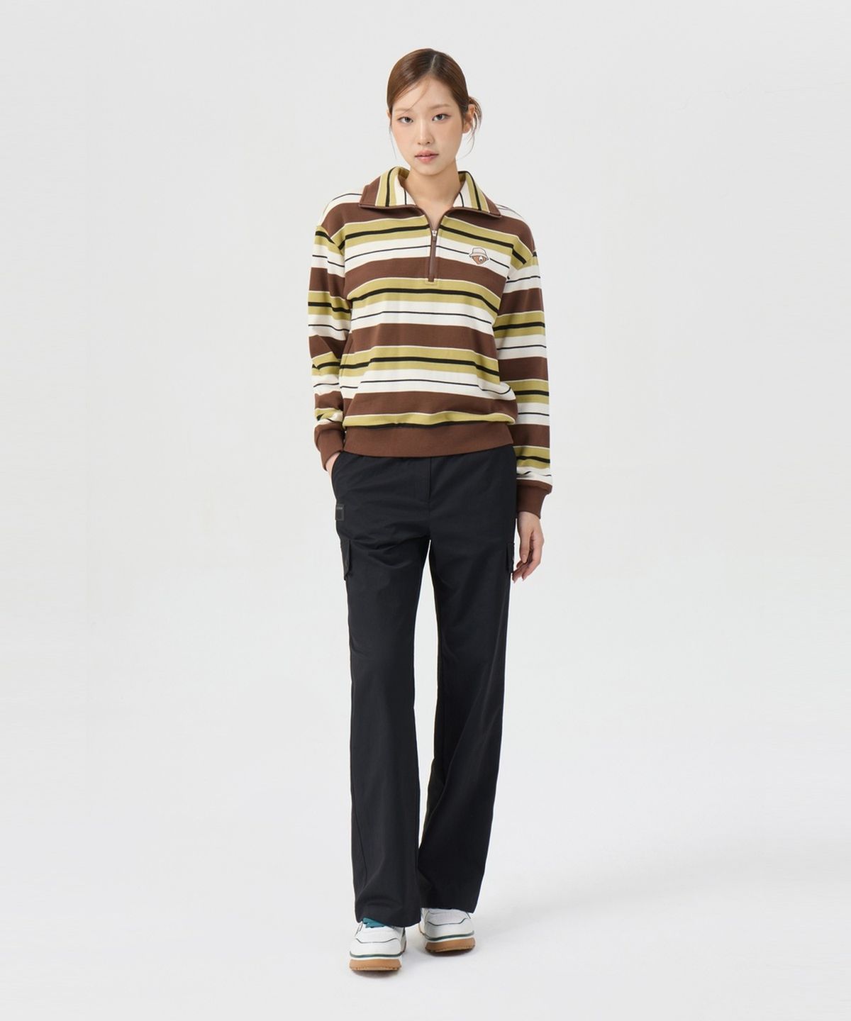 골든베어(GOLDEN BEAR) (여성) Semi-wide String Pants G5PAW26001BKX