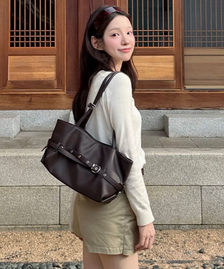 Lizzy Belted Boat Bag (8color)