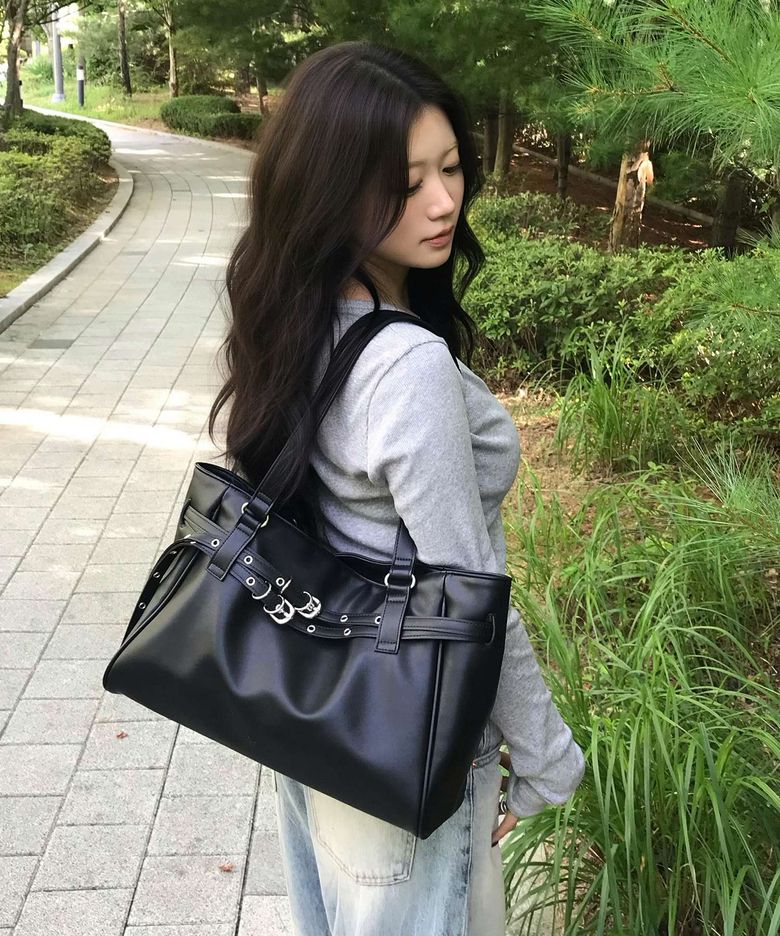 [무르 x 다연] Lizzy Double Belted Bag (3color)