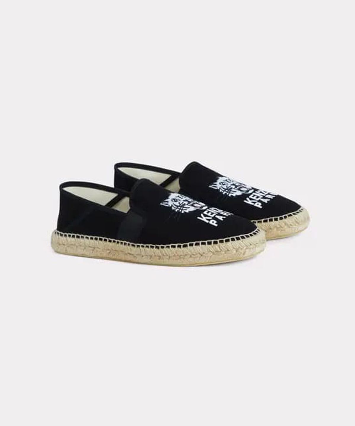 겐조(KENZO) 남성 해피 타이거 에스파드리유 엘라스틱 슬립온_K255AHS302BKP