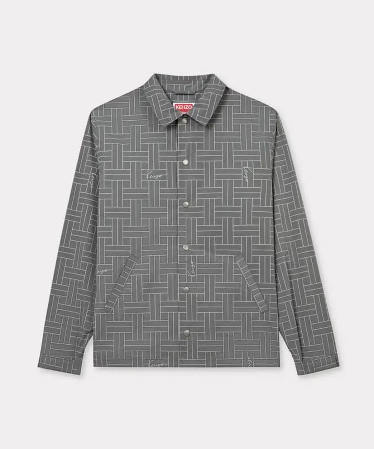 겐조(KENZO) 남성 위브 라이트 코치 자켓_K255AMJW02GRX
