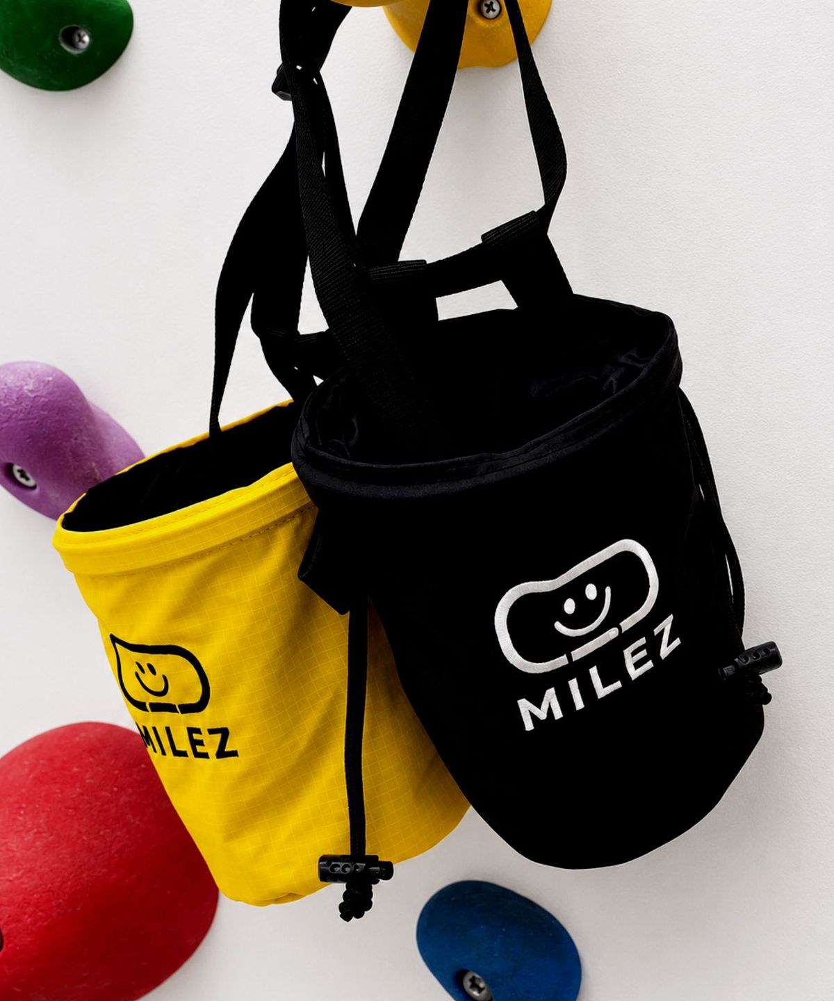 마일즈(MILEZ) 리드 클라이밍 초크백 [블랙/옐로우]