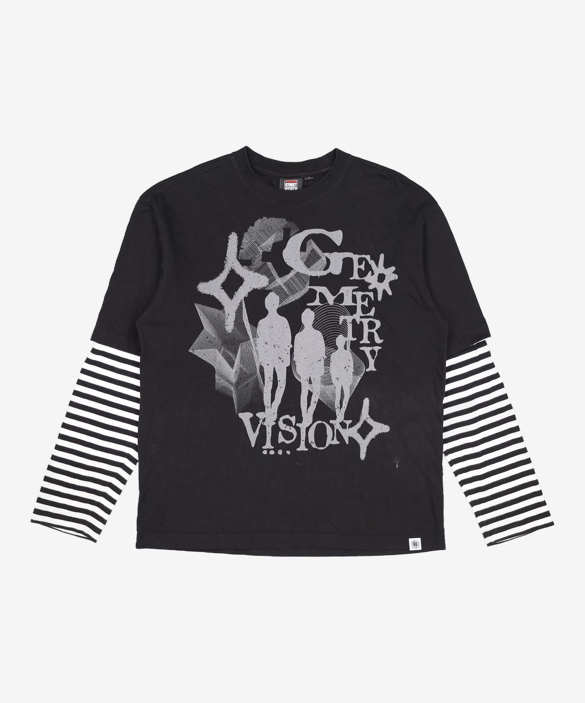 비전스트릿웨어(VISION STREETWEAR) VSW Geometry Long Sleeve Black L