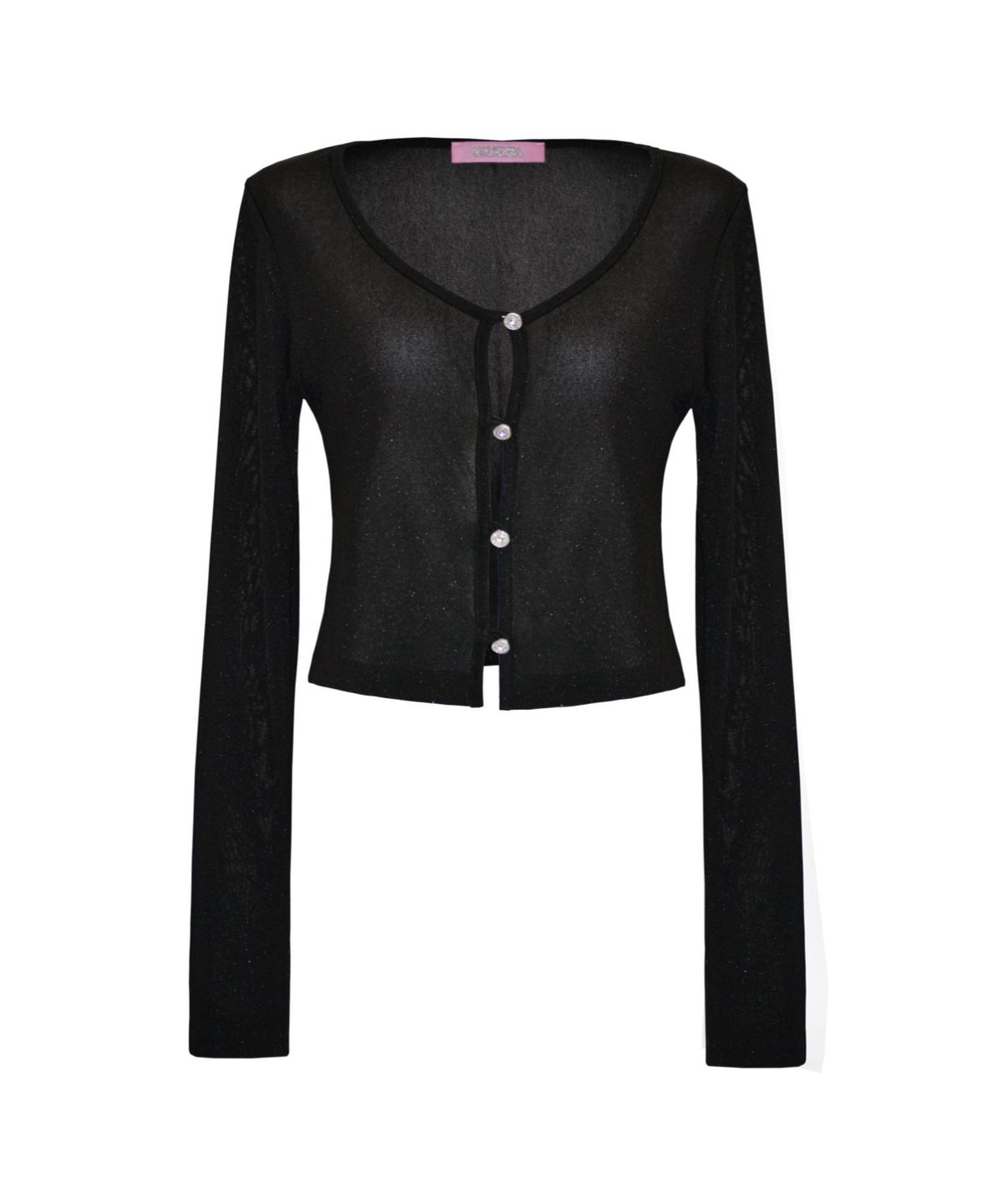시데라(SIDERA) Radiant Breeze Button Cardigan [Black]