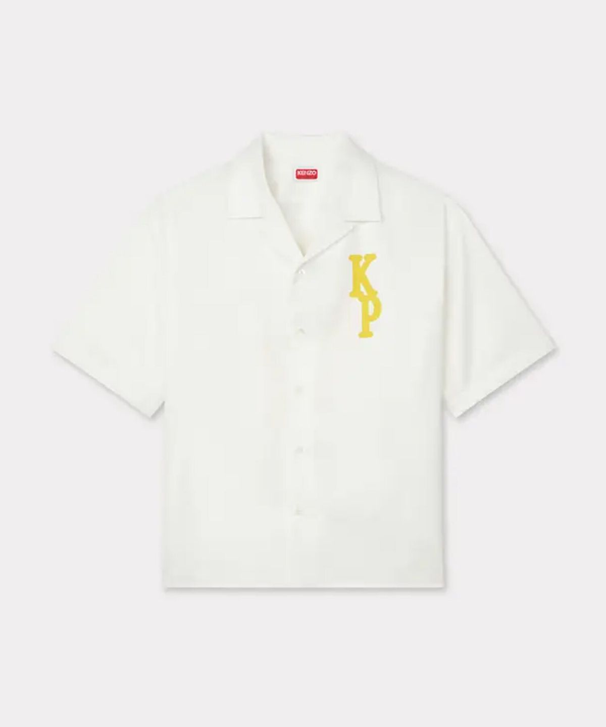 겐조(KENZO) 남성 25SS 바시티 하와이안 숏 슬리브 셔츠_K255CMI104WHX