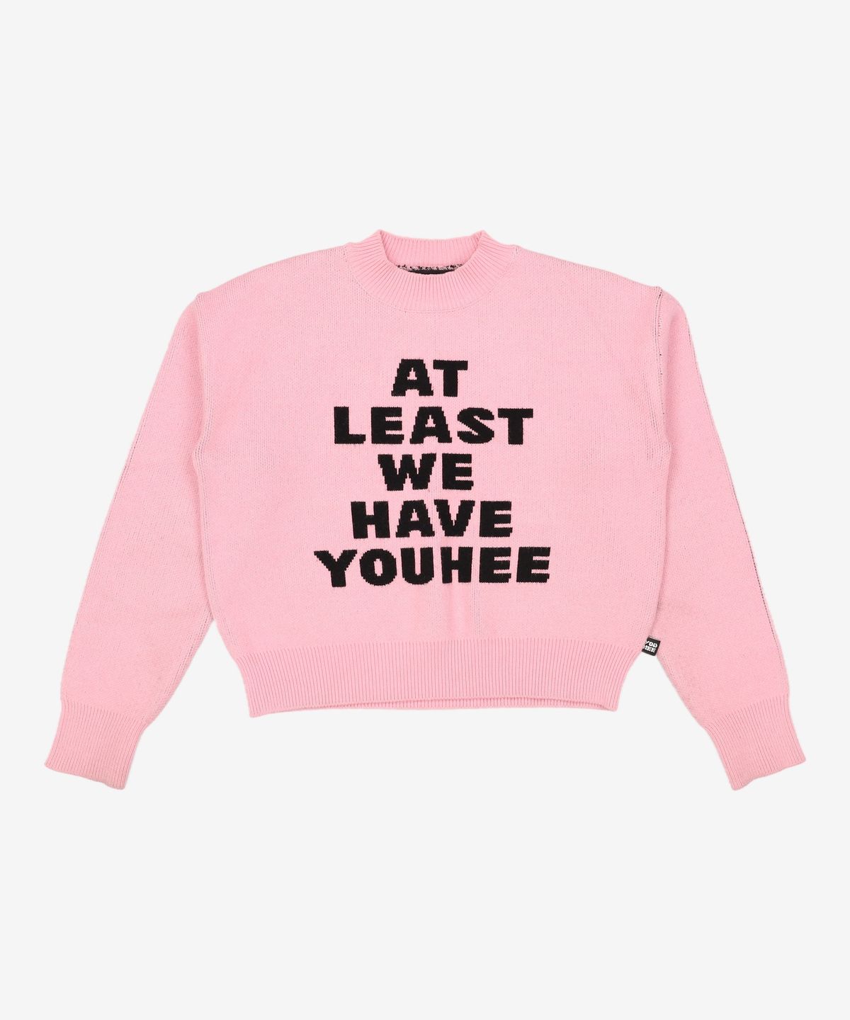 유희(YOUHEE) YOUHEE LETTERING PULLOVER KNIT PINK FREE