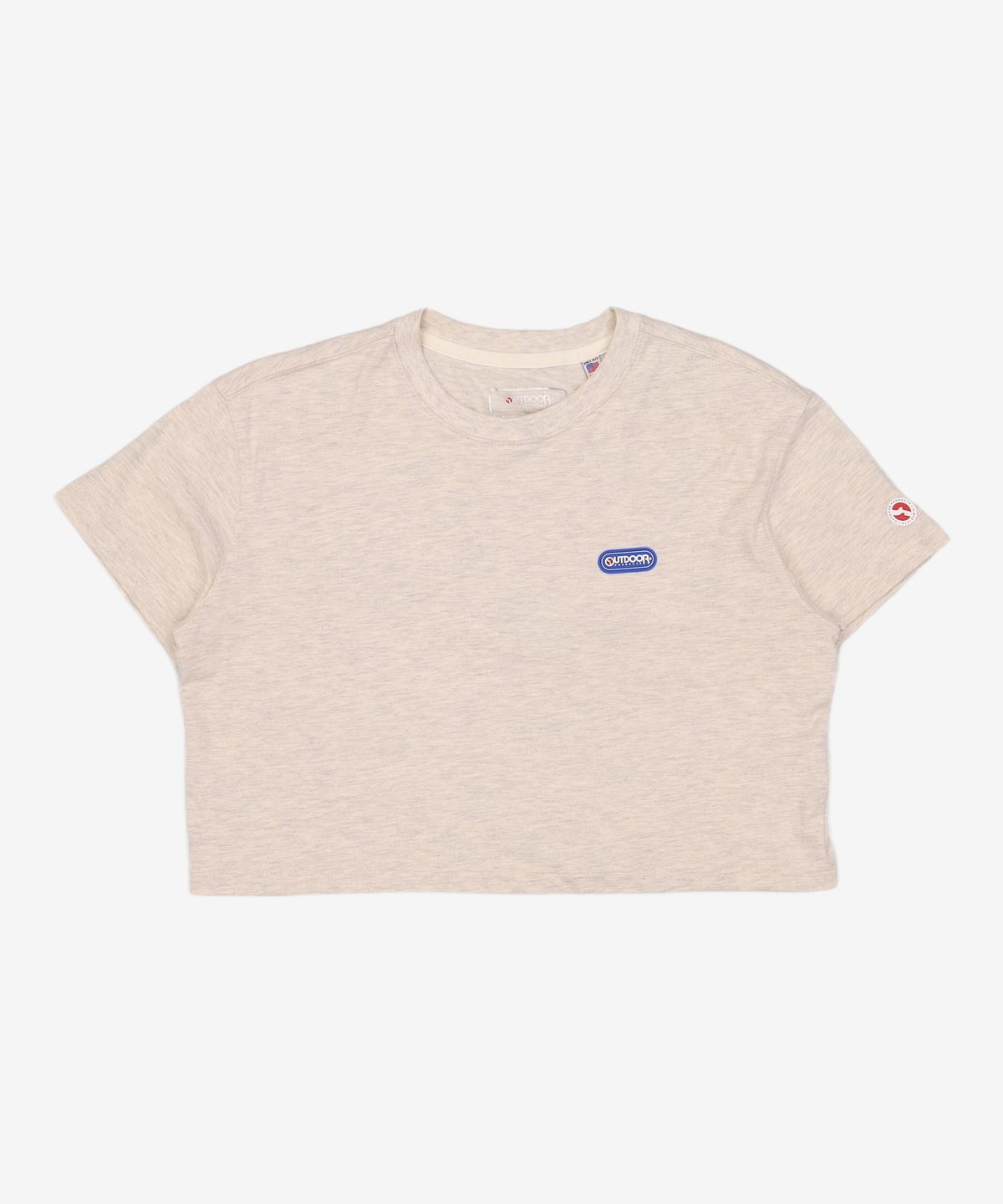 아웃도어 프로덕츠(OUTDOOR PRODUCTS) 백로고 크롭 티셔츠 BACK LOGO CROPPEDT-SHIRT 0MM
