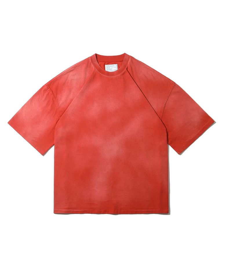 데드스탁 인사이드 아웃 오버다이 티셔츠 코어 03 S/S (워시드 레드)