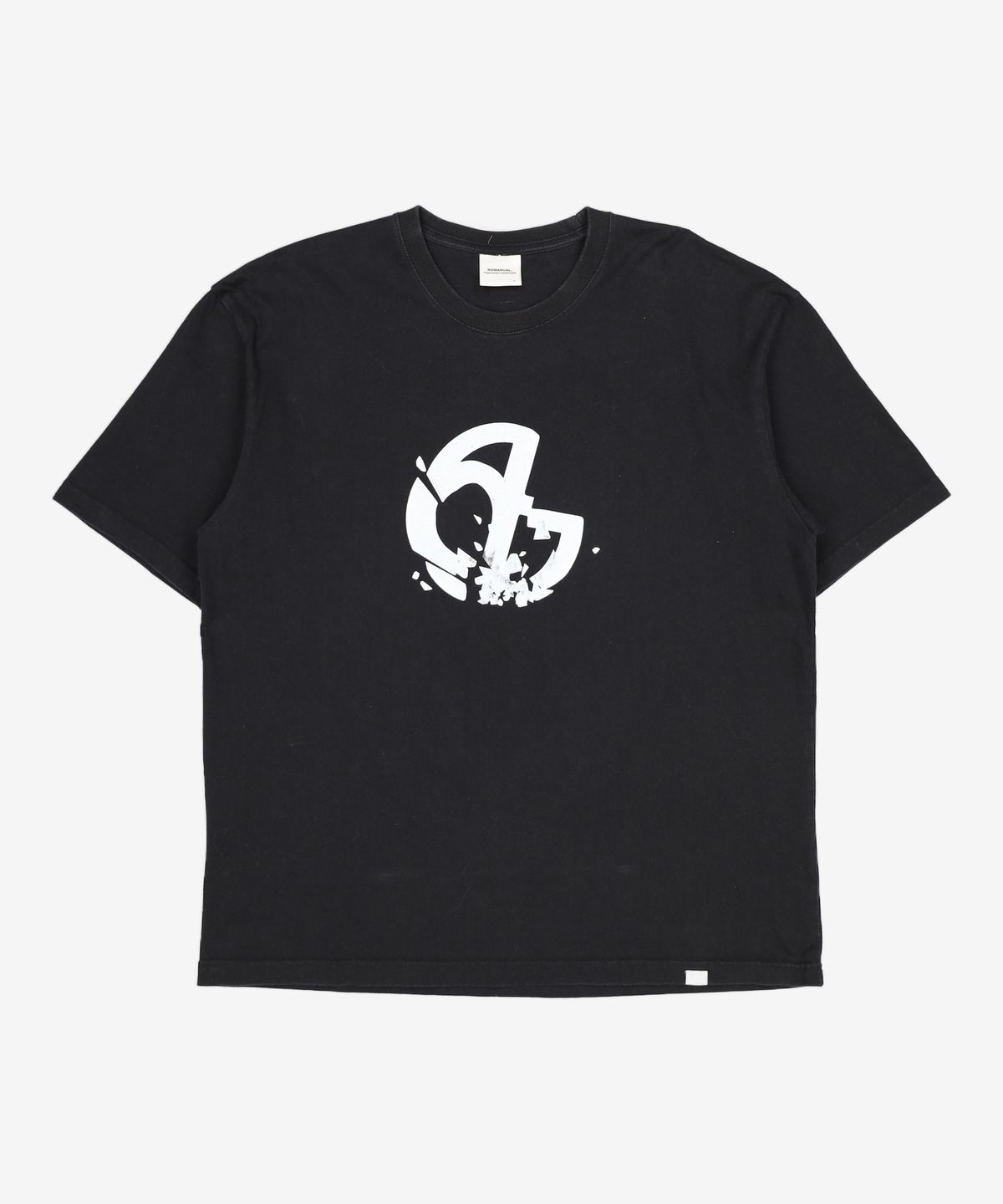 노매뉴얼(NOMANUAL) ICE SYMBOL T-SHIRT - BLACK XL