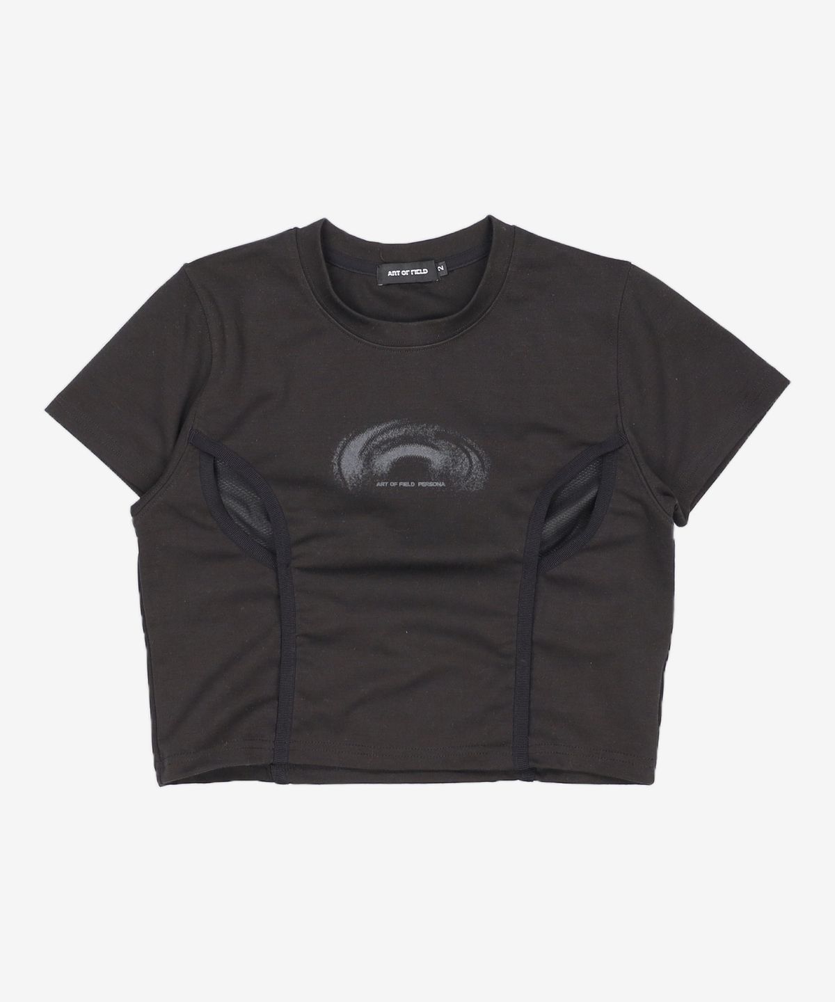 아트 오브 필드(ART OF FIELD) FLATLOCK STITCH T-SHIRT - BLACK 2