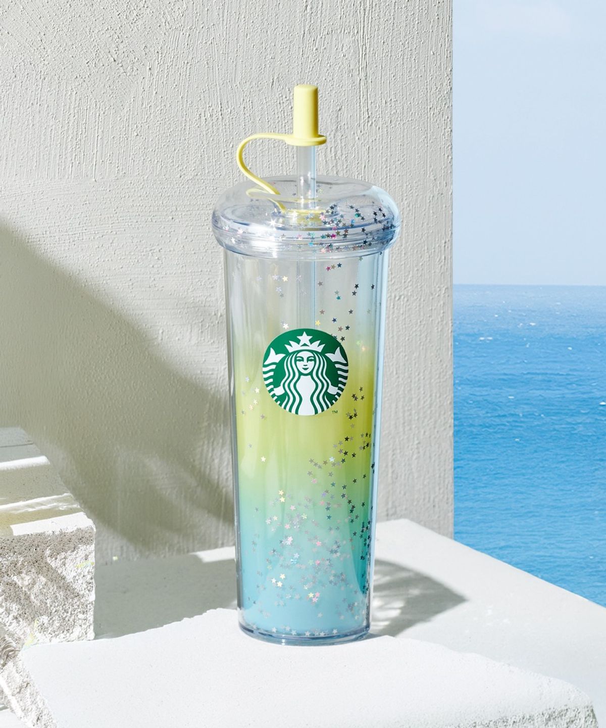 스타벅스(STARBUCKS) 유어 서머 그라데이션 콜드컵 710ml +에코텀블러음료쿠폰(카톡발송)