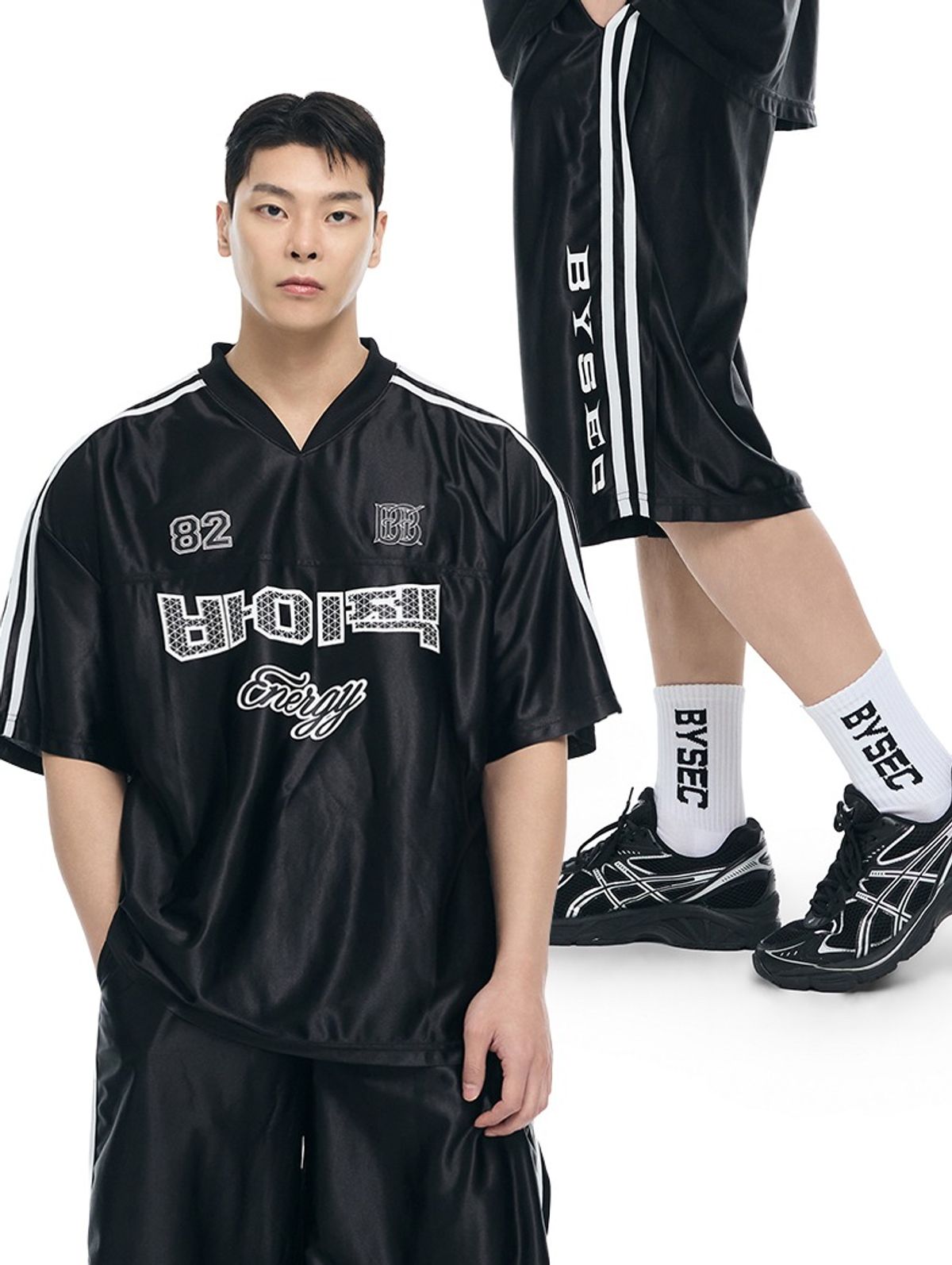 바이젝(BYSEC) [SET] 럭비 져지_2Color + 럭비 버뮤다 팬츠_2Color