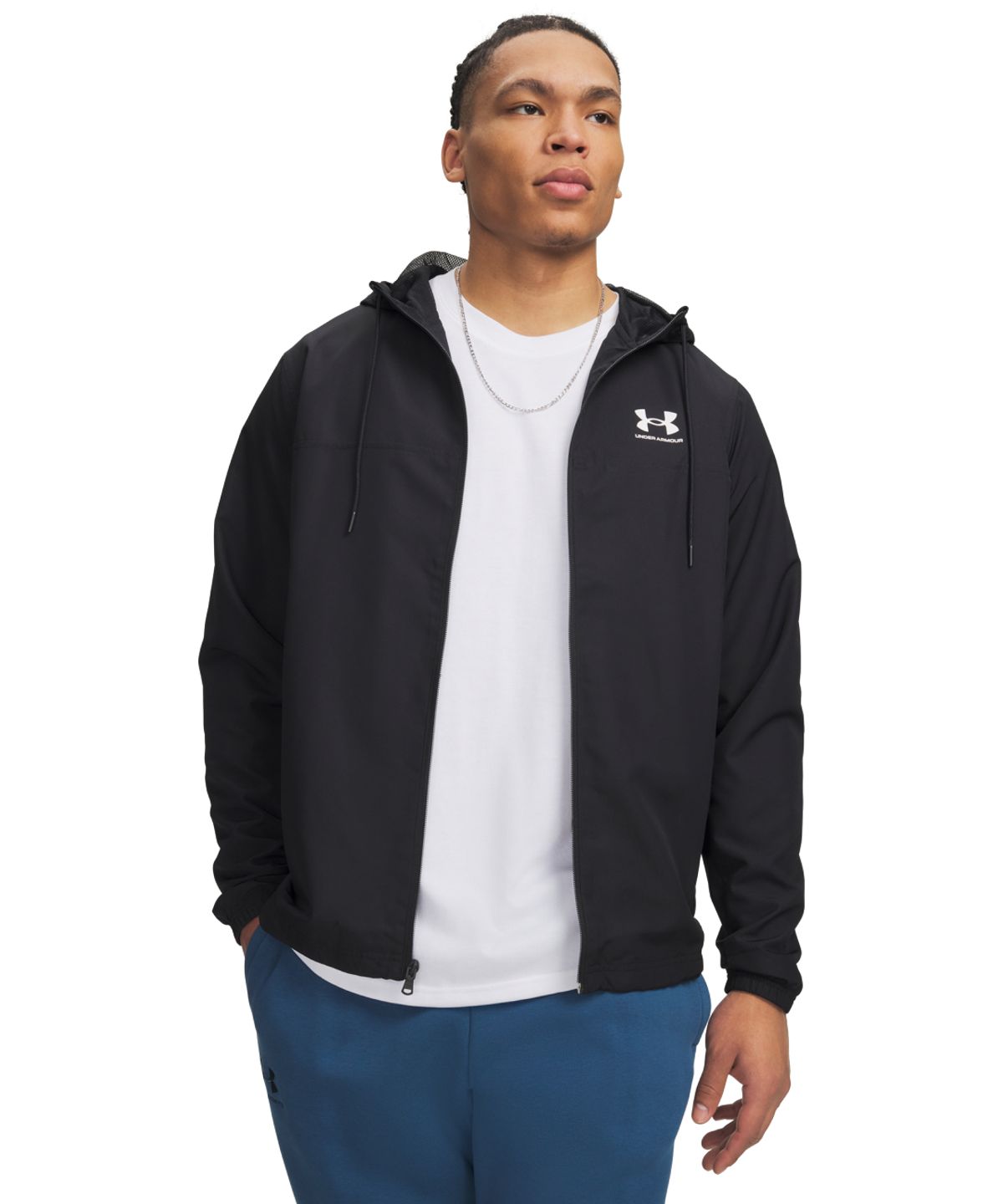 언더아머(UNDERARMOUR) 라이벌 우븐 윈드브레이커 1390149-001