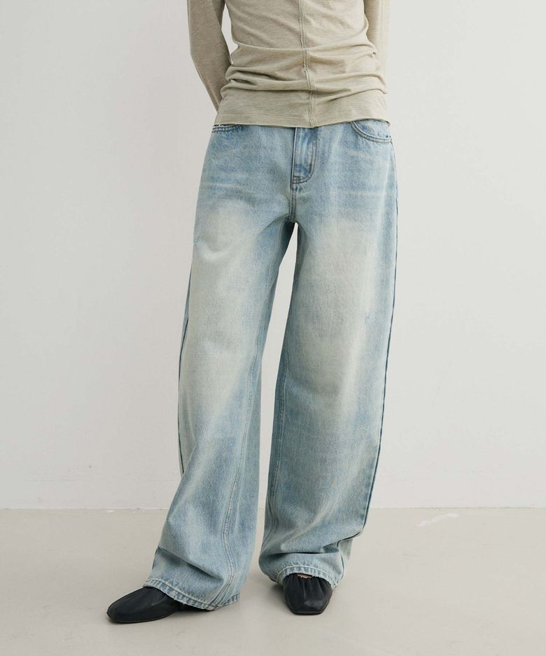 Destroyed Denim Pants_Blue