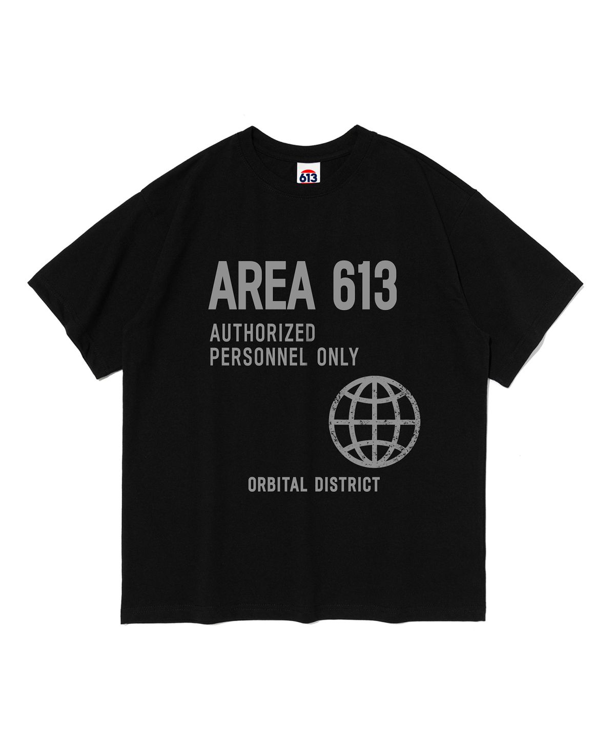 613서울(613SEOUL) 613 AREA 그래픽 반팔 티셔츠 (블랙)