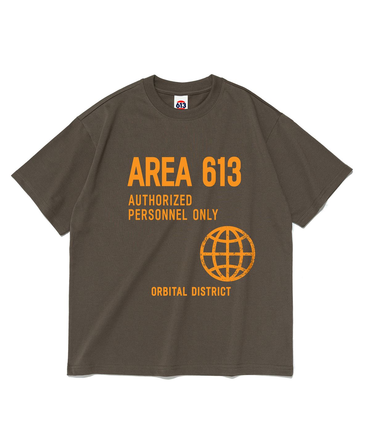 613서울(613SEOUL) 613 AREA 그래픽 반팔 티셔츠 (카키)