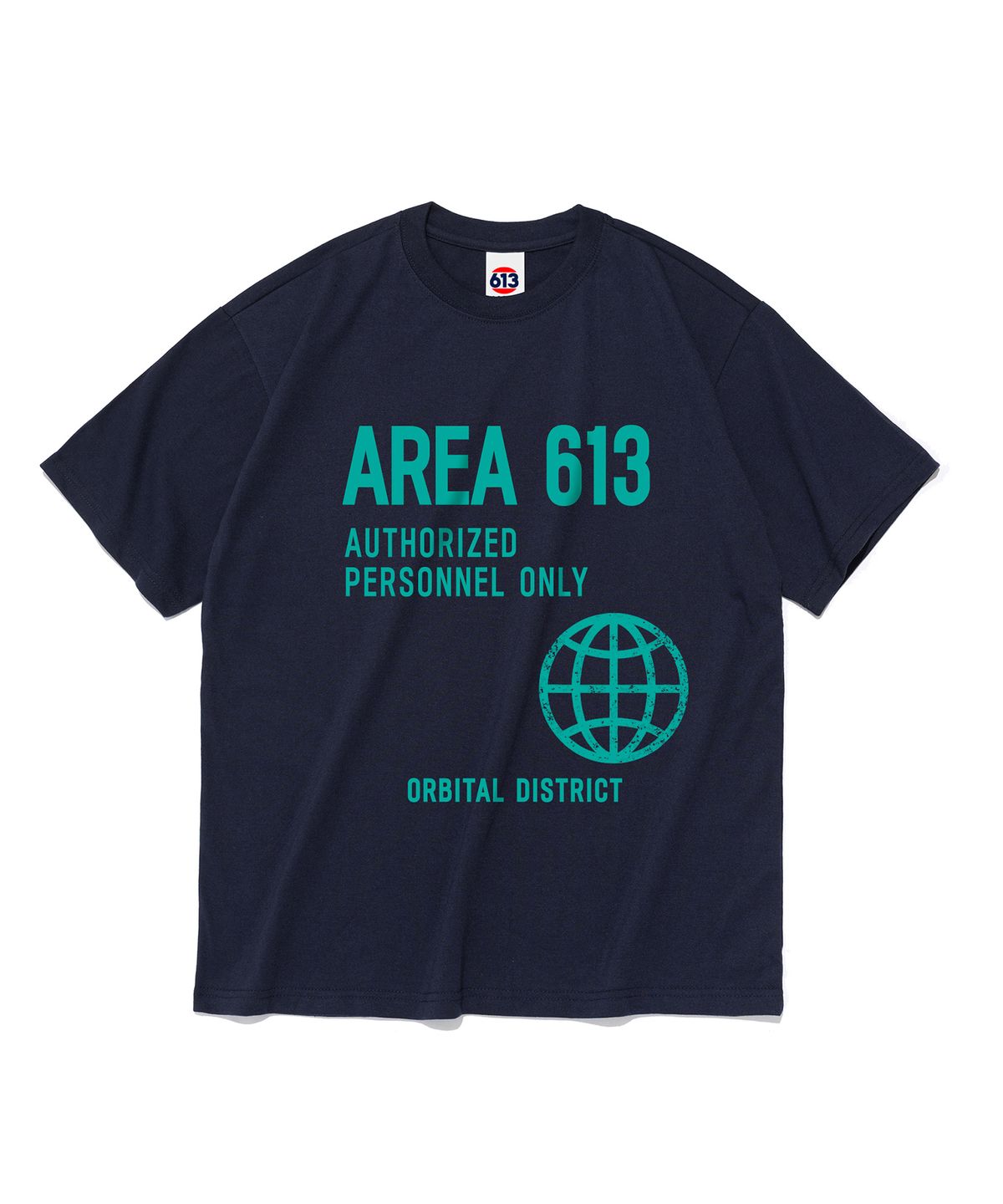 613서울(613SEOUL) 613 AREA 그래픽 반팔 티셔츠 (네이비)