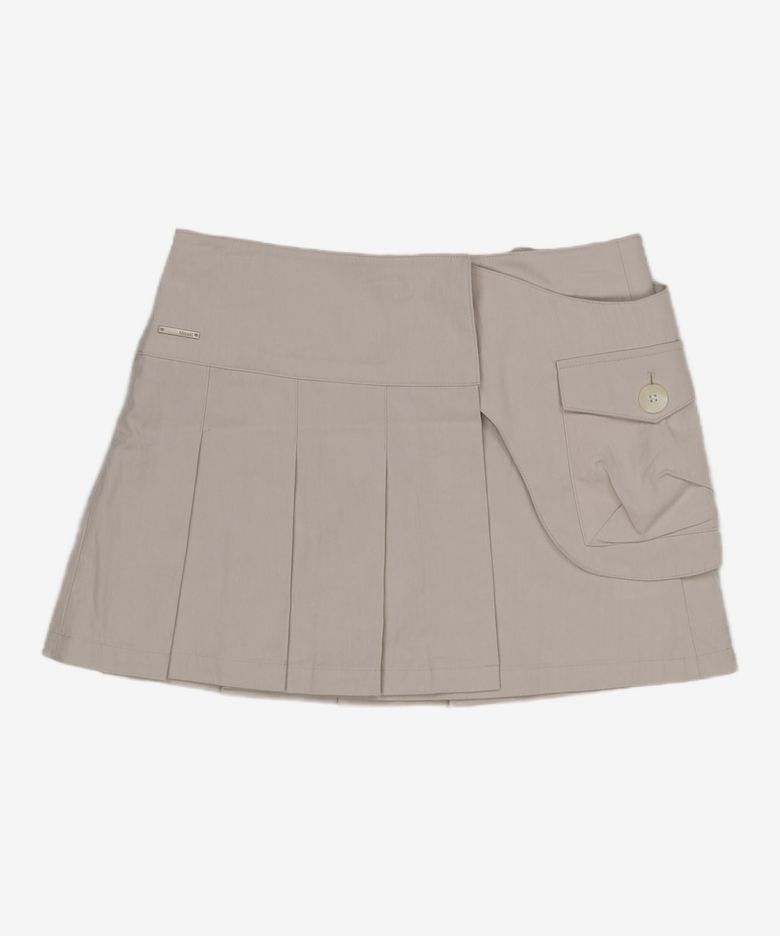 Waist pocket bag mini skirt LIGHT GREY 2