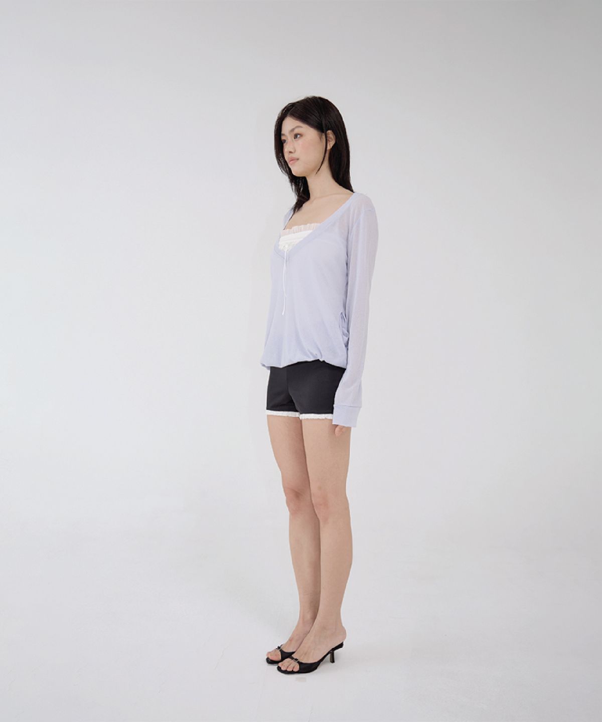 벨리아르(BELLIALEU) CLOUD V-NECK ICE BLUE