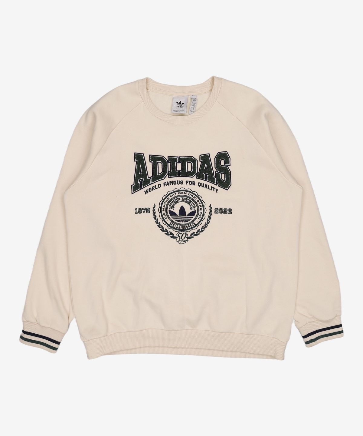 아디다스(ADIDAS) 바시티 스웨트셔츠 - 크림 / HY6040 XL