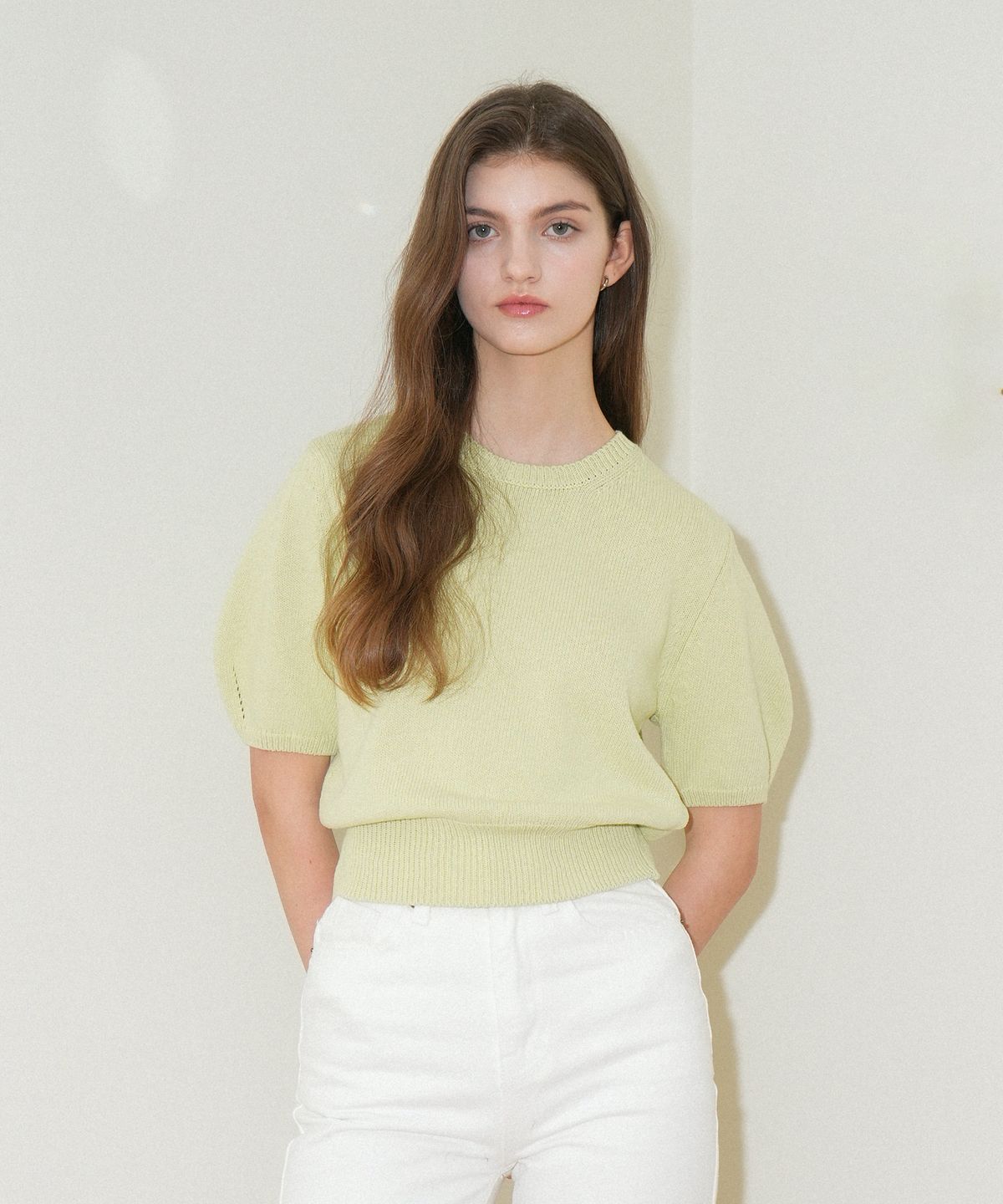 블레티(VLETI) Cotton 100% Round Shirring Half Knit (Soft_rime)