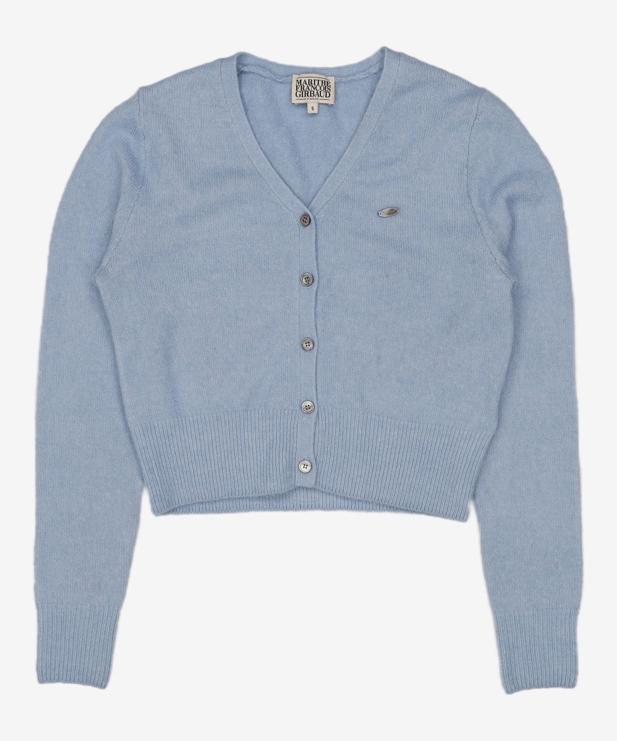 마리떼 프랑소와 저버(MARITHÉ + FRANҪOIS GIRBAUD) W V-NECK CROP CARDIGAN sky blue S