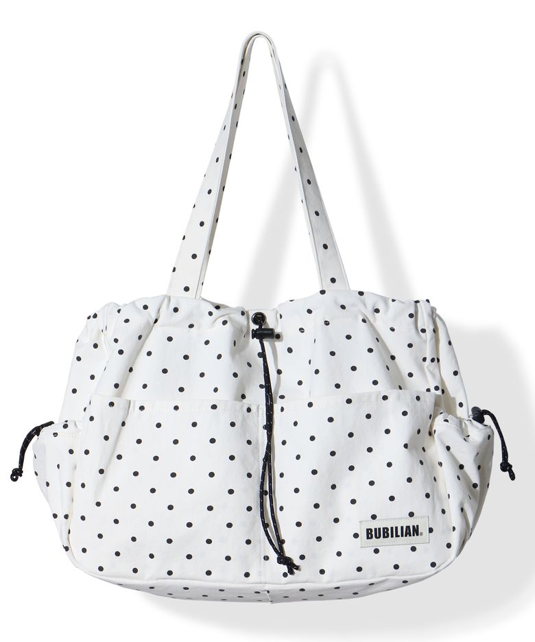 뉴비 숄더백_도트 크림