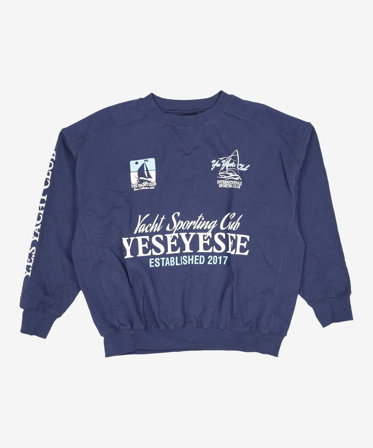 예스아이씨(YESEYESEE) Y.E.S Yacht Sweatshirt Deep Purple M