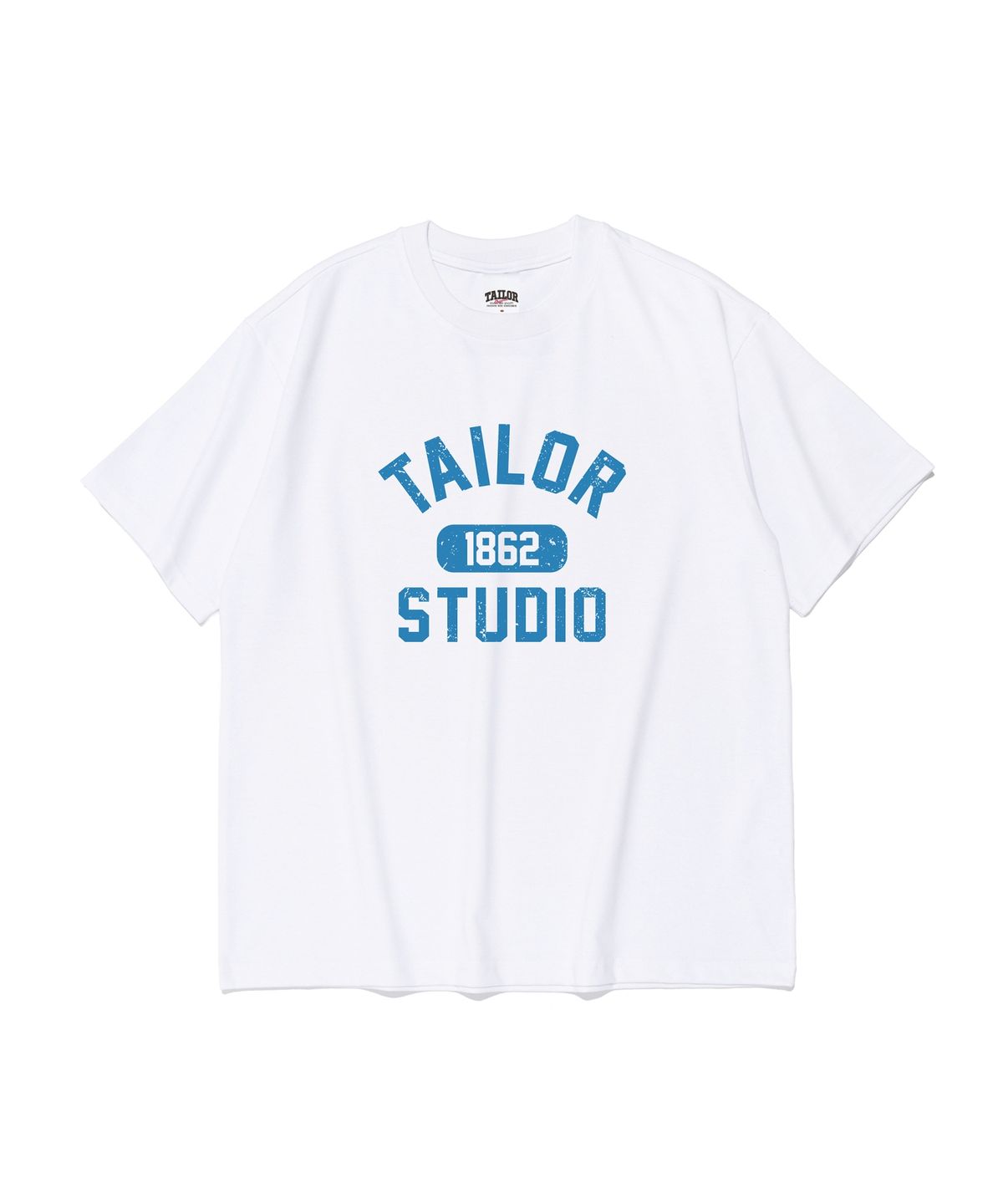테일러 스튜디오(TAILOR STUDIO) 스튜디오 1862 그래픽 반팔티 (화이트)