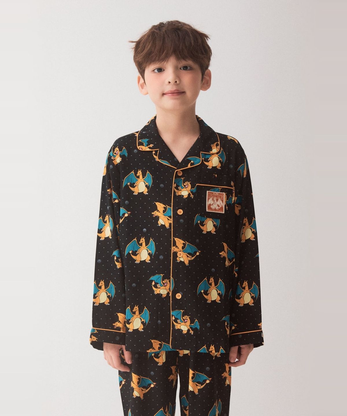 스파오 키즈(SPAO KIDS) [키즈] (포켓몬) 긴팔 파자마(Black)_SPPPG49KU4