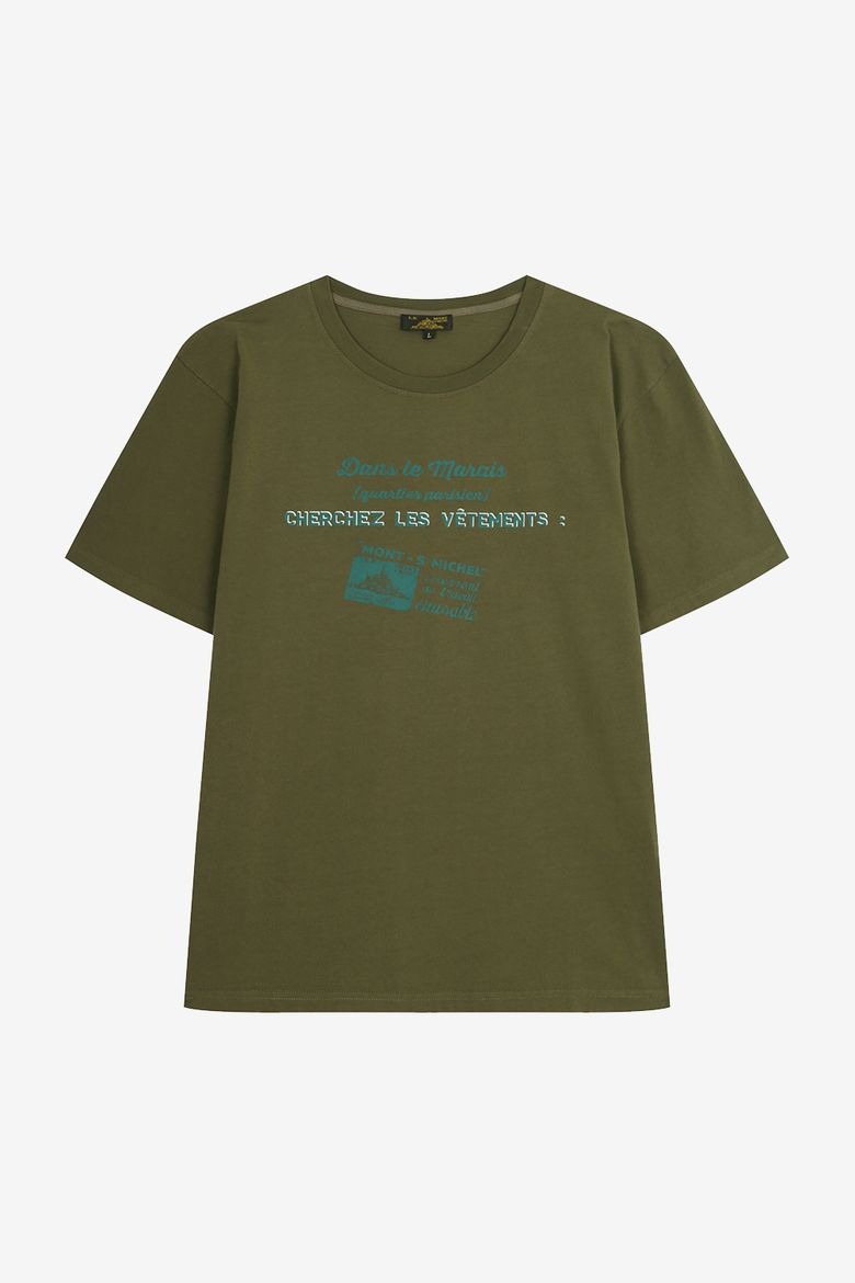 Port Print T-Shirt_Khaki