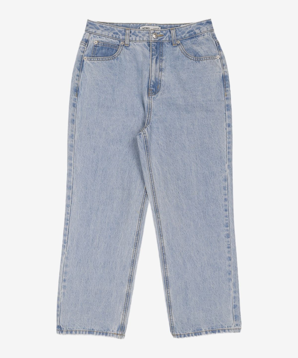 미쏘(MIXXO) 9부 와이드핏 데님 MIWTJB617J 28