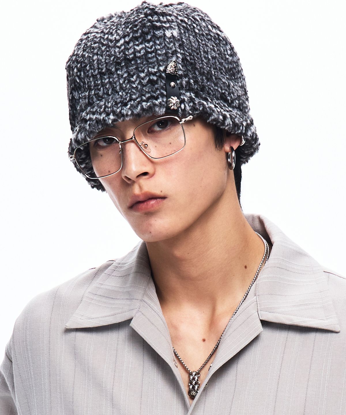 알에스에스씨(RSSC) FUR ROPE BEANIE - MIX