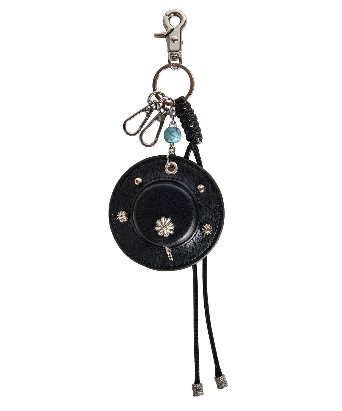 알에스에스씨(RSSC) CONCHO LEATHER TAPE MEASURE KEYRING - BLACK