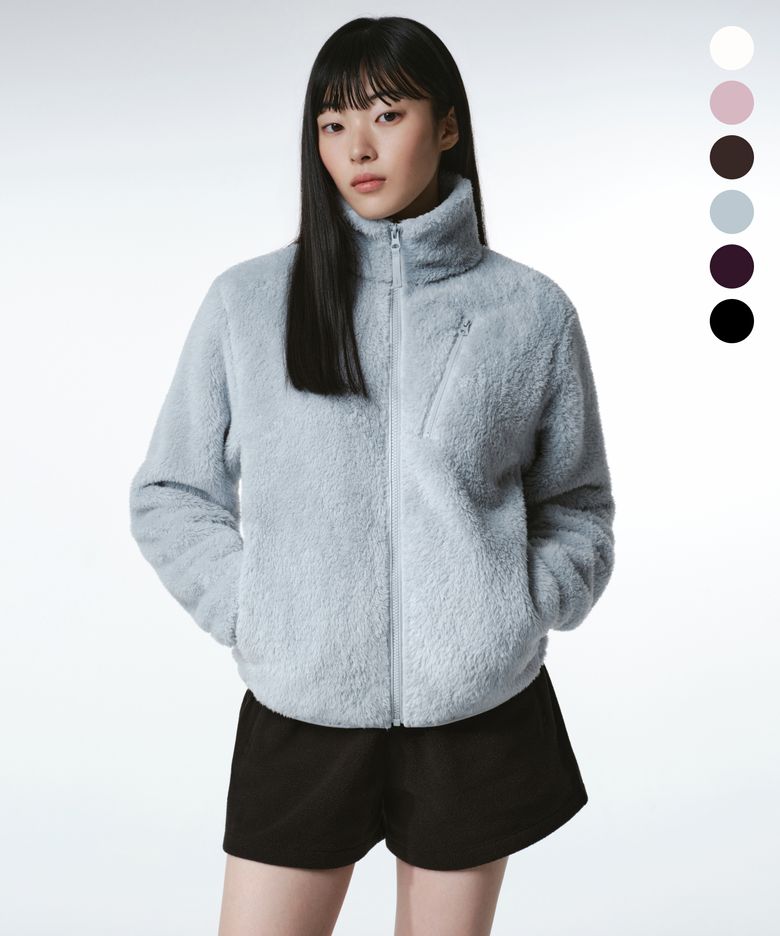[시티 레저] 우먼즈 플러피 플리스 집업 재킷 (6 colors)