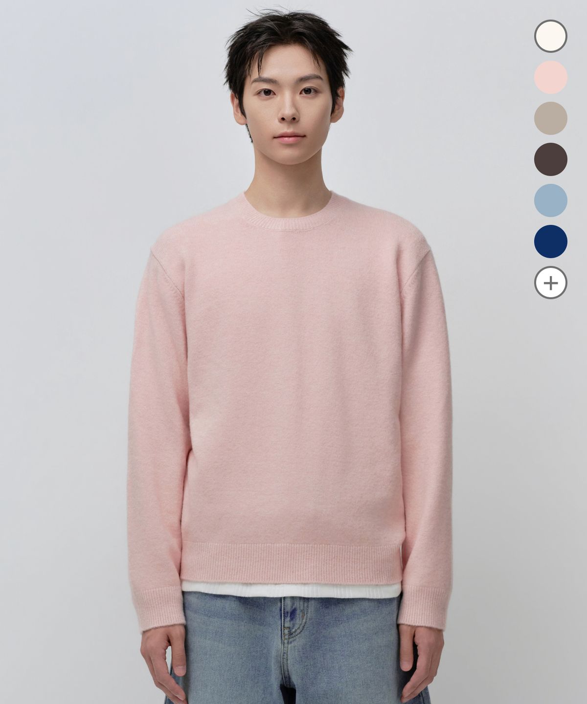 무신사 스탠다드(MUSINSA STANDARD) 에센셜 크루 넥 니트 (10 colors)